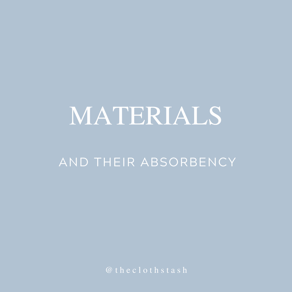 Nappy INSERTS: Materials and ABSORBENCY!