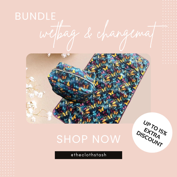 Kaleido Eco: Matchy Matchy Wet Bag + Change Mat Bundle