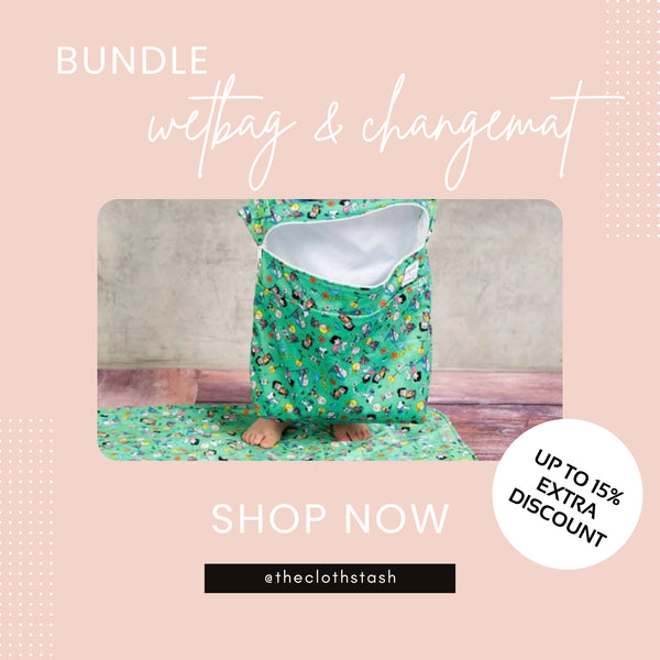 Monarch Store: Matchy Matchy Wet Bag + Change Mat Bundle