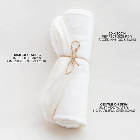 Cloth Wipes Kit | Container & Wipes