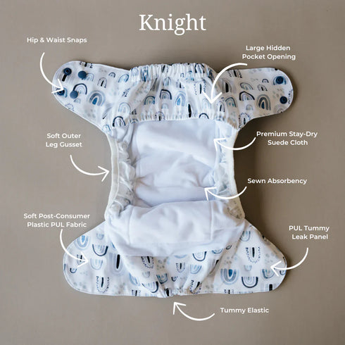 Knight Night Nappy 2.0 + INSERT SET | NEW