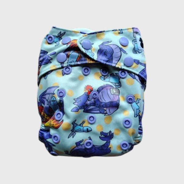 Reusable Modern Cloth Nappy OSFM - All in Two | Pocket
