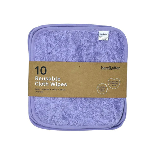 Here & After Reusable Organic Cloth Wipes