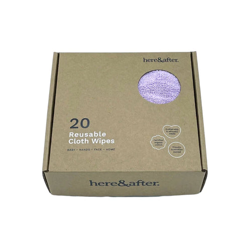 Here & After Reusable Organic Cloth Wipes