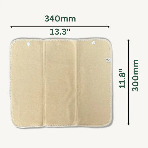 2 Layer Hemp Cotton Trifold