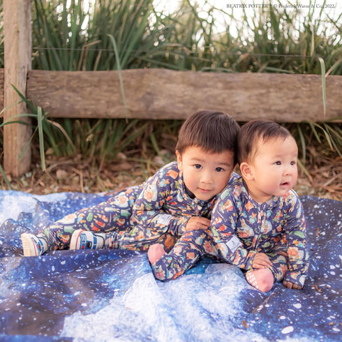 Monarch Store Bamboo Romper (Bootysuit) V3.0 LONG SLEEVED : Peter Rabbit Classic