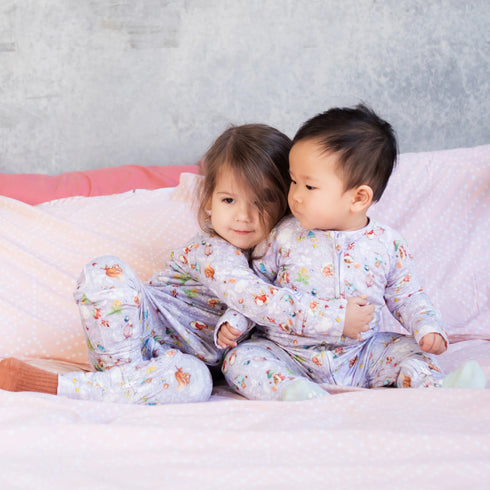 Monarch Store Bamboo Romper (Bootysuit) V3.0 LONG SLEEVED : Peter Rabbit in Spring