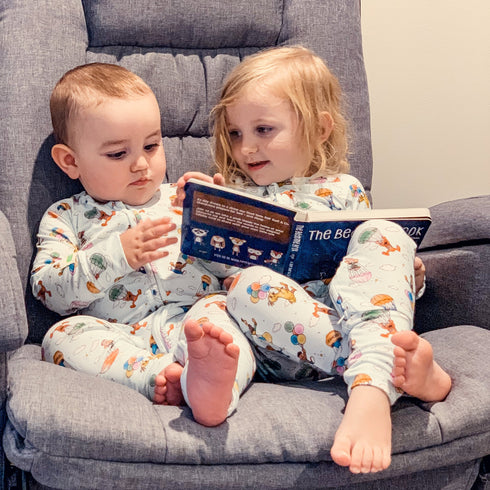 Monarch Store Bamboo Romper (Bootysuit) V3.0 LONG SLEEVED : Sesame Street Nostalgia