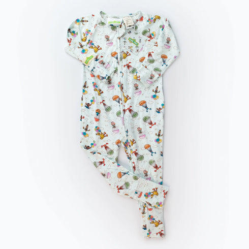 Monarch Store Bamboo Romper (Bootysuit) V3.0 LONG SLEEVED : Sesame Street Nostalgia