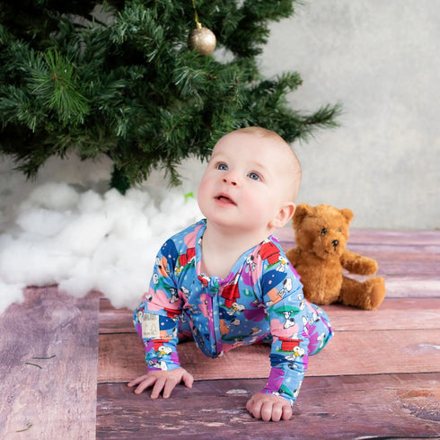 Monarch Store Bamboo Romper (Bootysuit) V3.0 LONG SLEEVED : Snoopy in Bloom