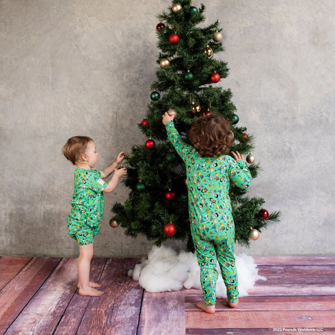 Monarch Store Bamboo Romper (Bootysuit) V3.0 LONG SLEEVED : Snoopy - The Green Collection