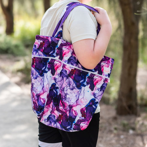 Monarch Store Waterproof Tote Bag | Ultraviolet