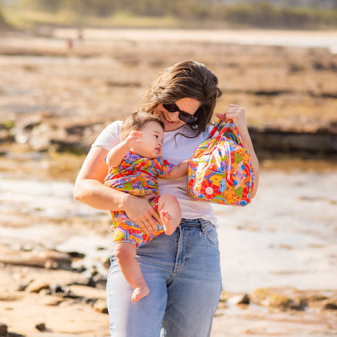 Monarch Store Bamboo Romper (Bootysuit) V3.0 SHORT : Sunburst Country by ELLIE WHITTAKER