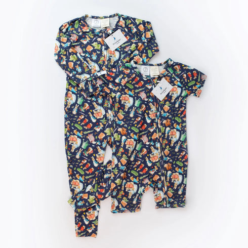 Monarch Store Bamboo Romper (Bootysuit) V3.0 SHORT SLEEVED : Peter Rabbit Classic