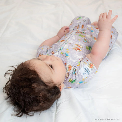 Monarch Store Bamboo Romper (Bootysuit) V3.0 SHORT SLEEVED : Peter Rabbit in Spring