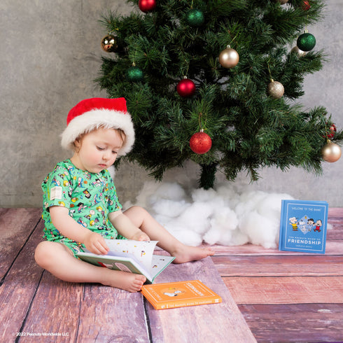 Monarch Store Bamboo Romper (Bootysuit) V3.0 SHORT SLEEVED : Snoopy - The Green Collection