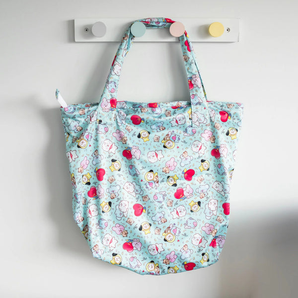 Monarch Store Waterproof Zippered Tote : I Purple You