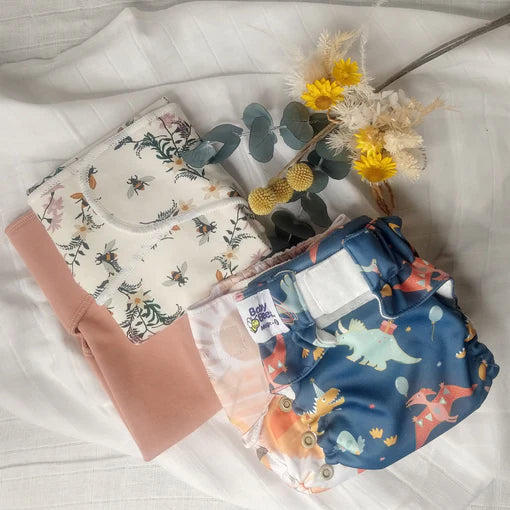 TEMPLATE NEWBORN THE CLOTH STASH WAY | Newborn Cloth Nappy Hire Package | Mixed Brand Modern + Preflat Cloth Nappies