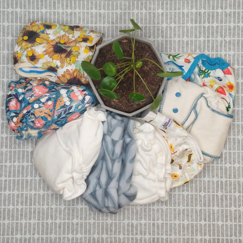 Power Pee'ers - Hire a HEAVY WETTER Night Nappy Stash | 7 Nappy Combinations