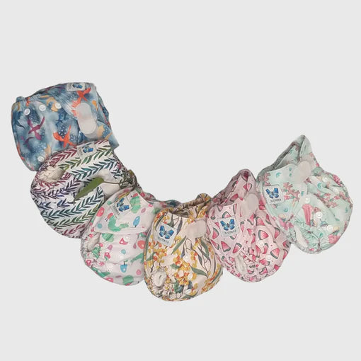 TEMPLATE ONE BRAND, ONE STYLE | Newborn Modern Cloth Nappy Hire Package | Alcmena All in Two
