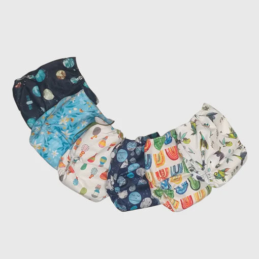 TEMPLATE ONE BRAND, ONE STYLE | Newborn Modern Cloth Nappy Hire Package | Bubblebubs BoPeep All in Two