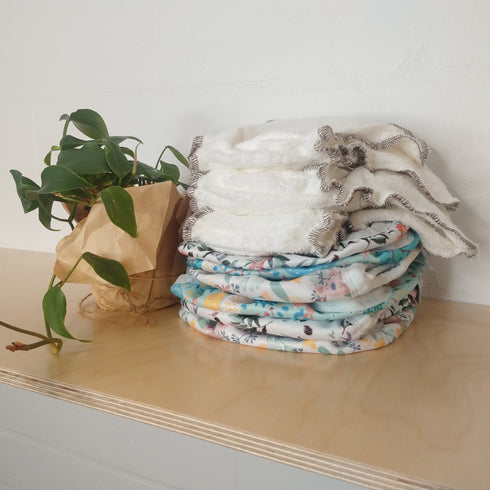 KEEPING IT SIMPLE | Newborn Traditional Cloth Nappy Hire Package | Bubblebubs Bambams + Covers