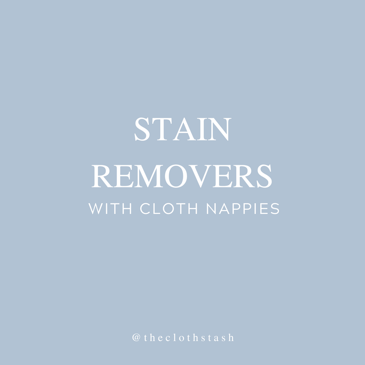 Stain Removers & Wash Aids The Cloth Stash